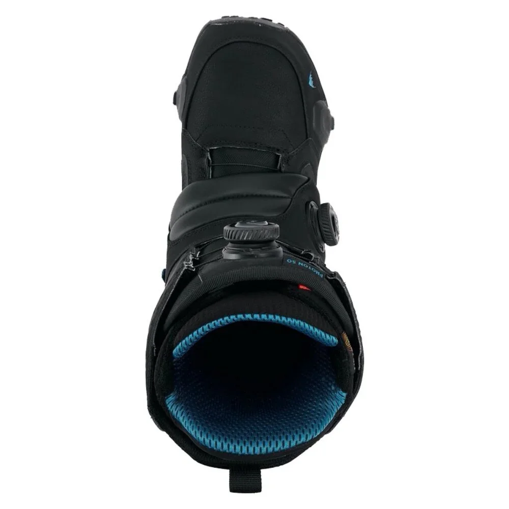 NEW! $480 Burton Photon Wide Step On Snowboard Boots! Size 11.5 Black & Blue